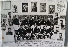 Cartolina A.C. Torino Campione d'Italia dal 1943 al 1949, BN VG anni 50, 10,5x15
