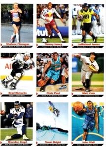 LaMichael James Thierry Henry Chris Paul Cain Wall 2011 SI for Kids 9 CARD SHEET