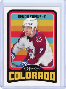 2024-25 O-Pee-Chee OPC Devon Toews Retro - Colorado Avalanche - Picture 1 of 2