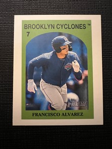 2021 Topps Heritage Minor League Francisco Alvarez 1972 Venezuelan Stamp 72TVS-7