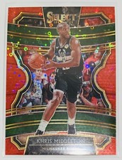 2019-20 Panini Select Red Disco Prizm /49 Khris Middleton 95 NBA Milwaukee Bucks