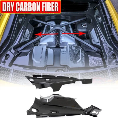 DRY CARBON FIBER Engine Bay Panels Kit Trims Fit For Audi R8 V10 Gen 2 2022-24  - Image 1 of 4