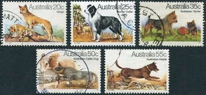 1980 Australian Dogs Set Of 5 Good To Fine Used - Picture 1 of 1