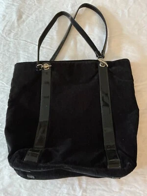 Bolso/cartera/bolso de terciopelo negro Lauren Ralph Lauren Foto 1 de 4