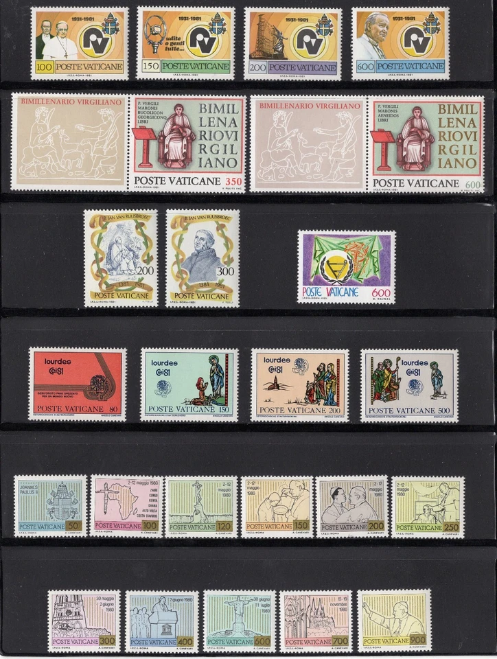 VATICAN  1981  #681-704 MINT NH - Image 1 of 1