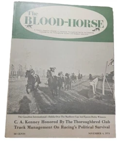 Vtg 1974 Blood Horse Magazine November 4 Canadian International Dahlia  Kenney - Picture 1 of 8