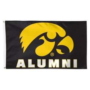 For Iowa Hawkeyes fans 3x5 ft College NCAA Black Alumni Flag / Banner - Picture 1 of 1