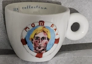 Illy Collection Monday Chuck Espresso Cup Demitasse Mug Julian Schnabel 2005  - Picture 1 of 4