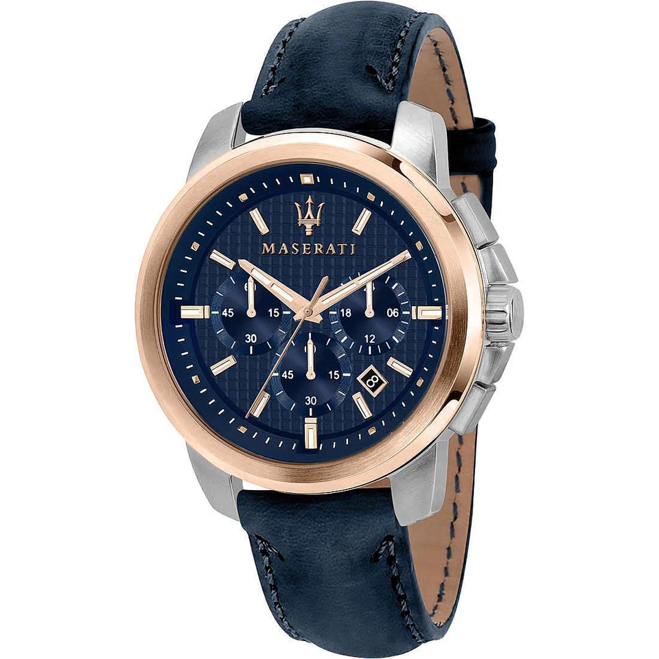 Maserati Successo Chronograph Men's Blue Dial Watch R8871621015