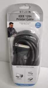 Belkin IEEE 1284 Printer Cable 15 ft- NEW - Picture 1 of 4