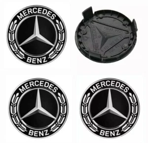 4 x Mercedes-Benz Nabendeckel Radnabenkappen Nabenabdeckung 75mm New DE - Bild 1 von 10