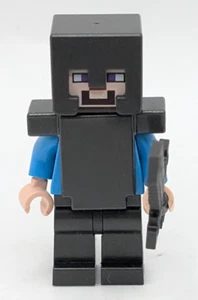 Lego Minecraft Minifigure Steve in Netherite Armor with Sword from Set 21172 - Picture 1 of 4