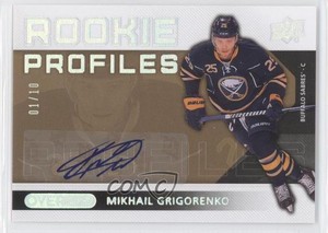 2013-14 Upper Deck Overtime Profiles /10 Mikhail Grigorenko #RP6 Rookie Auto RC