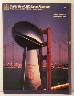 Superbowl XIX 19 NFL Program San Francsico 49ers Vs Miami Dolphins Jan 20, 1985 - Image 1 of 4