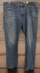 Adriano Goldschmied AG Jeans Men’s 38x29 Regular Fit Stretch Denim Blue Fade - Picture 1 of 11