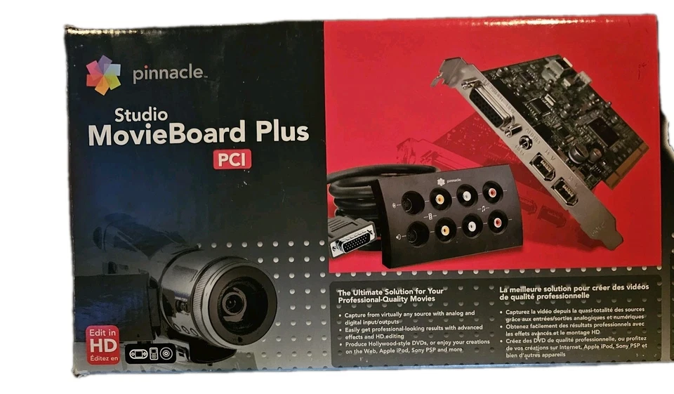 Pinnacle Studio MovieBoard Plus PCI Video Editing System for Windows Vista NEW - Image 1 of 4