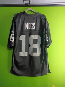 Reebok Authentic Oakland Raiders Randy Moss Jersey Size Large Men’s - Picture 1 of 7