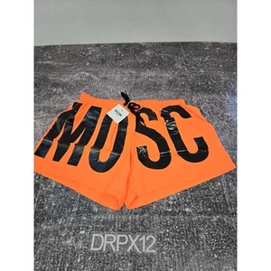 Moschino Logo Estampado Piscina Corto Neón Naranja Talla Mediana Nuevo con Etiquetas Auténtico - Imagen 1 de 5