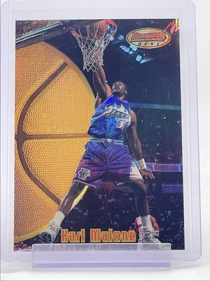KARL MALONE 1997-98 BOWMAN'S BEST BASKETBALL PREVIEW REFRACTOR JAZZ Q3562 - image 1 of 2