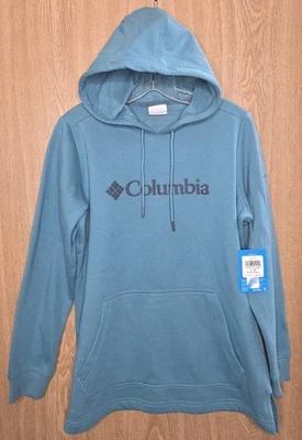 Moletom com capuz COLUMBIA Sportswear feminino GRANDE logotipo Forest Glen novo com etiquetas $55 Msrp - Imagem 1 de 3