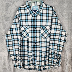 DIXXON UOMO 4XL ICEBERG FLANELLA BLU E BIANCO  - Foto 1 di 8