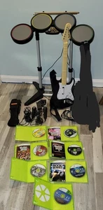 Xbox 360 Rock Band / Guitar Hero Bundle Set - getestet - BESCHREIBUNG SIEHE HINWEISE - Bild 1 von 14