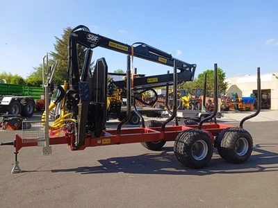  Sf 12 Rückewagen Forstkran 7,3 m stark Druckluft SBF Leiterrahmen - Bild 1 von 4