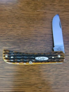 BEAUTIFUL CASE XX KNIVES HONEYCOMB BONE HERITAGE JIG SODBUSTER JR (6137 SS) - Picture 1 of 7