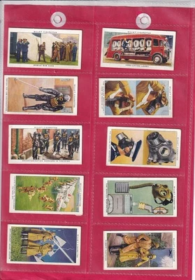 WILLS - AIR RAID PRECAUTIONS - 1938 - 10 CARDS - HIGH NUMBERS - Image 1 of 2