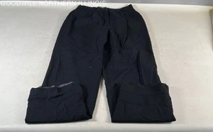 Vintage Pendleton Black High Waisted Pleated Virgin Wool Slacks Trouser Pants 10 - Picture 1 of 4