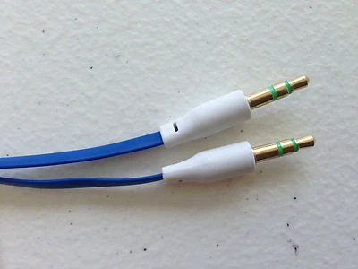 3.5mm male stereo audio aux auxiliary cable for iPod mp3 car iPhone 4s 5c 6 plus - Image 1 of 4