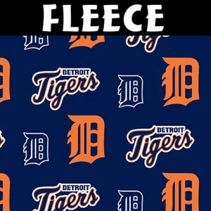 MLB Detroit Tigers 6665-B Fleece Fabric by the Yard - Picture 1 of 1