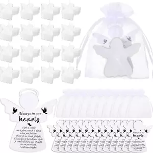 36 Sets Funeral Favors Candles Angel Memorial Candles Funeral Tea Light Candles - Picture 1 of 12