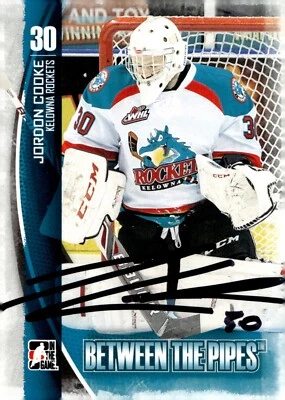 Jordon Cooke - Signed 2013-14 In The Game Between The Pipes Card #55 - Image 1 of 2