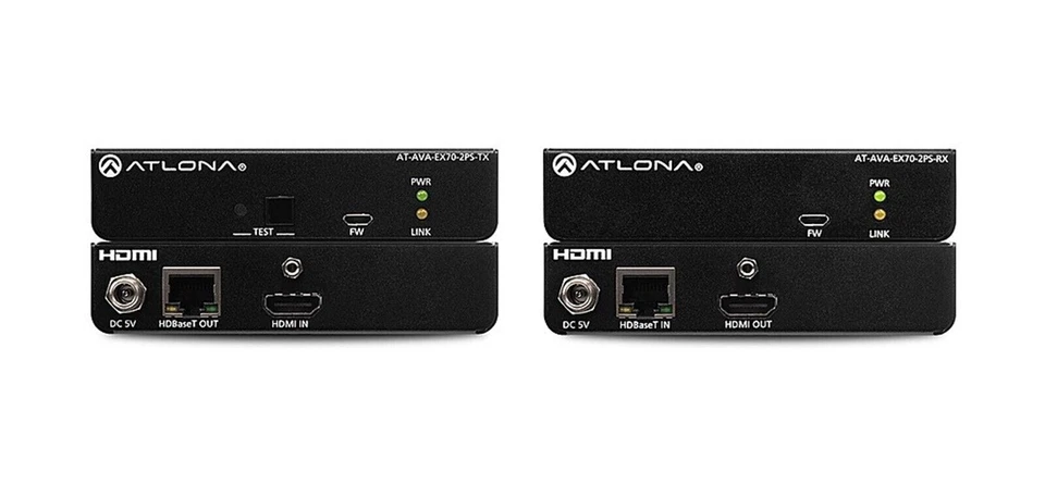 ATLONA Avance EX70-2PS 4K UHD HDBaseT Extender Kit (AT-AVA-EX70-2PS-KIT)