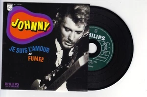 JOHNNY HALLYDAY (1969) ••●✿ JE SUIS L'AMOUR + FUMEE ( RARE ) ♦ CD Single - Foto 1 di 1