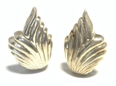 Sterling Silver 925 Shell Clip-On Climber Earrings JL53 - Image 1 of 4