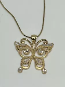 14k Schmetterling Anhänger gebraucht - Bild 1 von 8