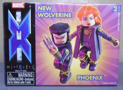 Marvel X-Men Minimates - NOVO WOLVERINE E FÊNIX. (ArtAsylum, 2004) Novo na caixa - Imagem 1 de 3