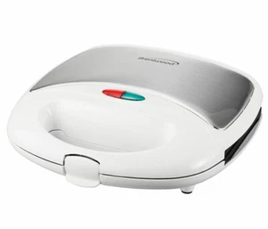 Fabricante de sándwiches doble antiadherente compacto antiadherente 750W blanco NUEVO - Imagen 1 de 4