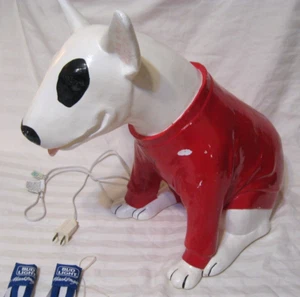 Red Spudz Mackenzie Bud Light Blow Mold Lighted Dog Statue WORKS! - Picture 1 of 13