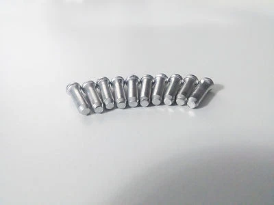 10X  Aluminum Silver Bicycle Brake Shift Cable End Crimps - Image 1 of 3