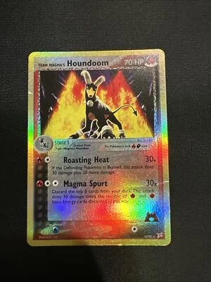 Pokémon TCG Team Magma's Houndoom - 10/95 - Holo Rare Ex Team Magma vs. - Image 1 of 2