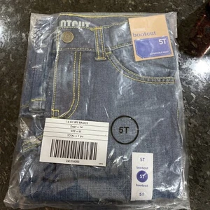 Gymboree Jeans Boys Denim Adjustable Waist Bootcut Blue Size 5 NEW - Picture 1 of 12