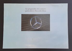 Programme voiture particulière Mercedes-Benz Catalogue prospekt brochure 1990