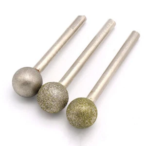Ball Head Polishing Rotary Tool Carving Engraving6-50mm Diamond Burr Drill Bits - Picture 1 of 5