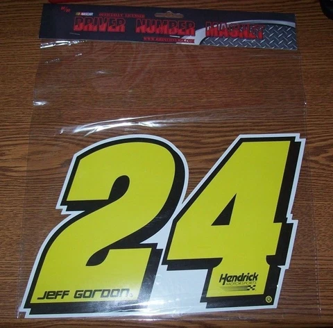 JEFF GORDON #24 11X8 R&R DRIVER NUMBER MAGNET Cover