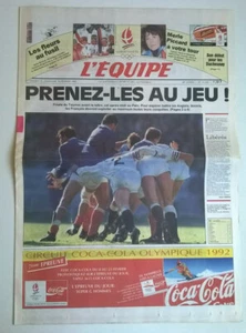 L'EQUIPE N°14.239 du 15/02/1992 - J.O. Albertville / France-Angleterre (Tournoi) - Imagen 1 de 10