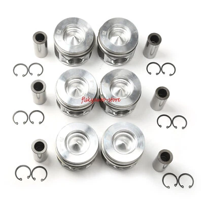 6X Piston & Piston Ring Set Fit For Audi A7 Sportback A8 Q5 Q7  TOUAREG 3.0TDI - Image 1 of 4