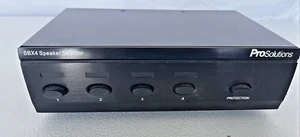 ProSolutions SBX4 4-Channel Speaker Selector 100W Max Per Channel In Black - Picture 1 of 13